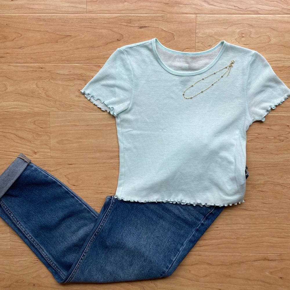 AE Waffle Crop TShirt